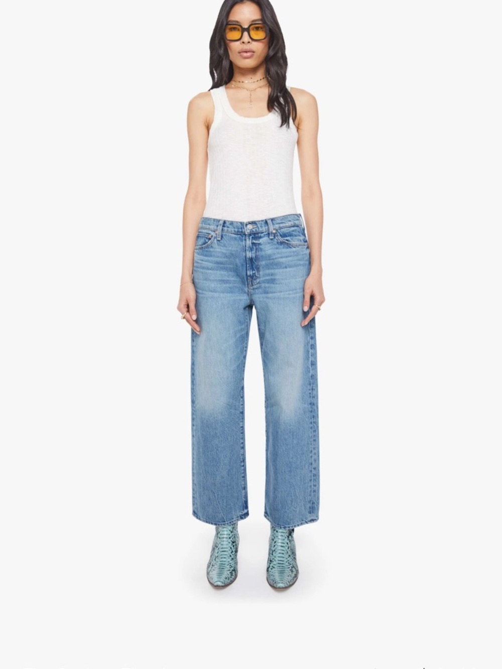 MOTHER the Dodge Flood cut Jeans